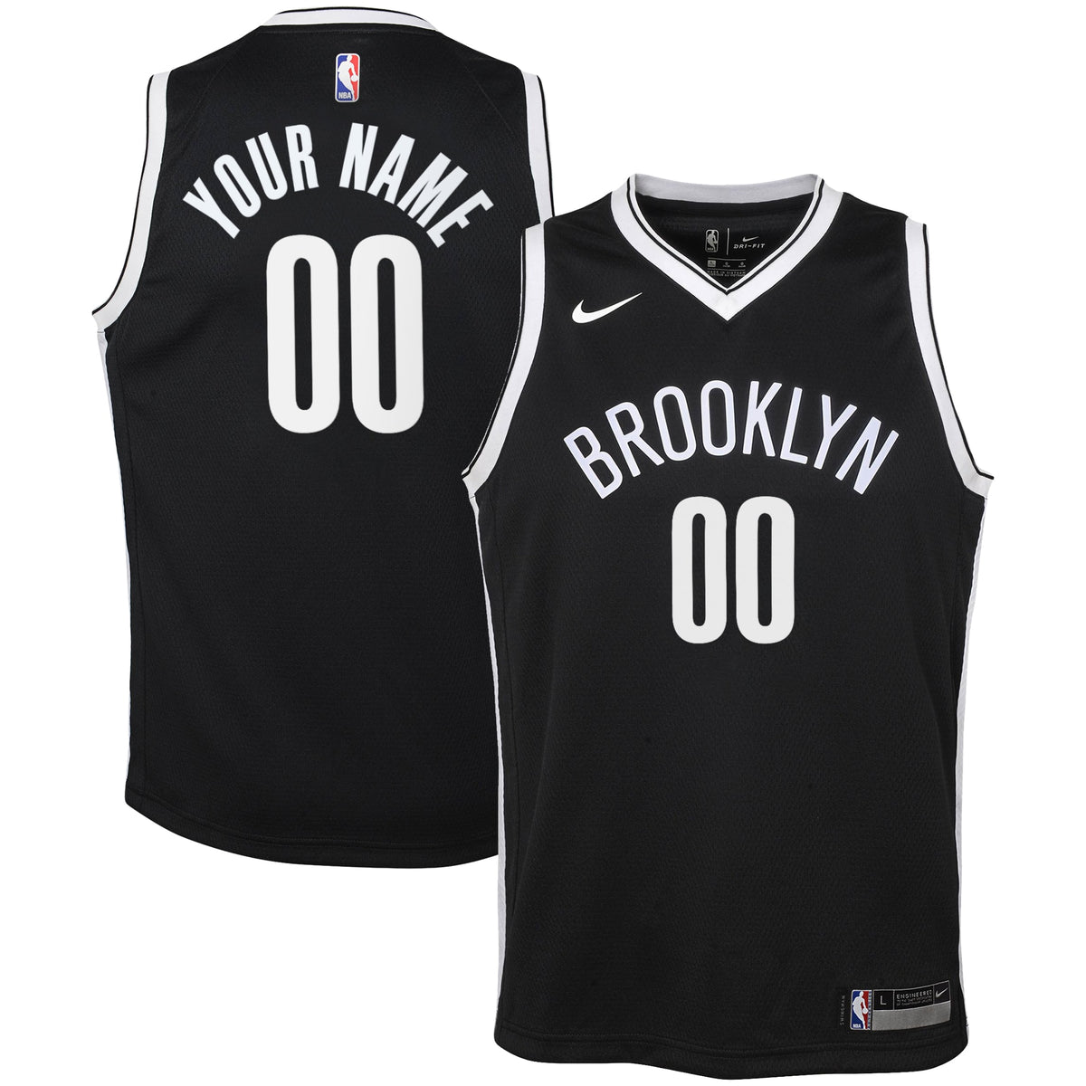 Brooklyn Nets Nike Icon Swingman Jersey - Custom - Youth