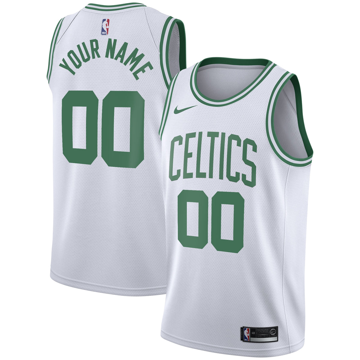 Boston Celtics Nike Association Swingman Jersey - Custom - Youth