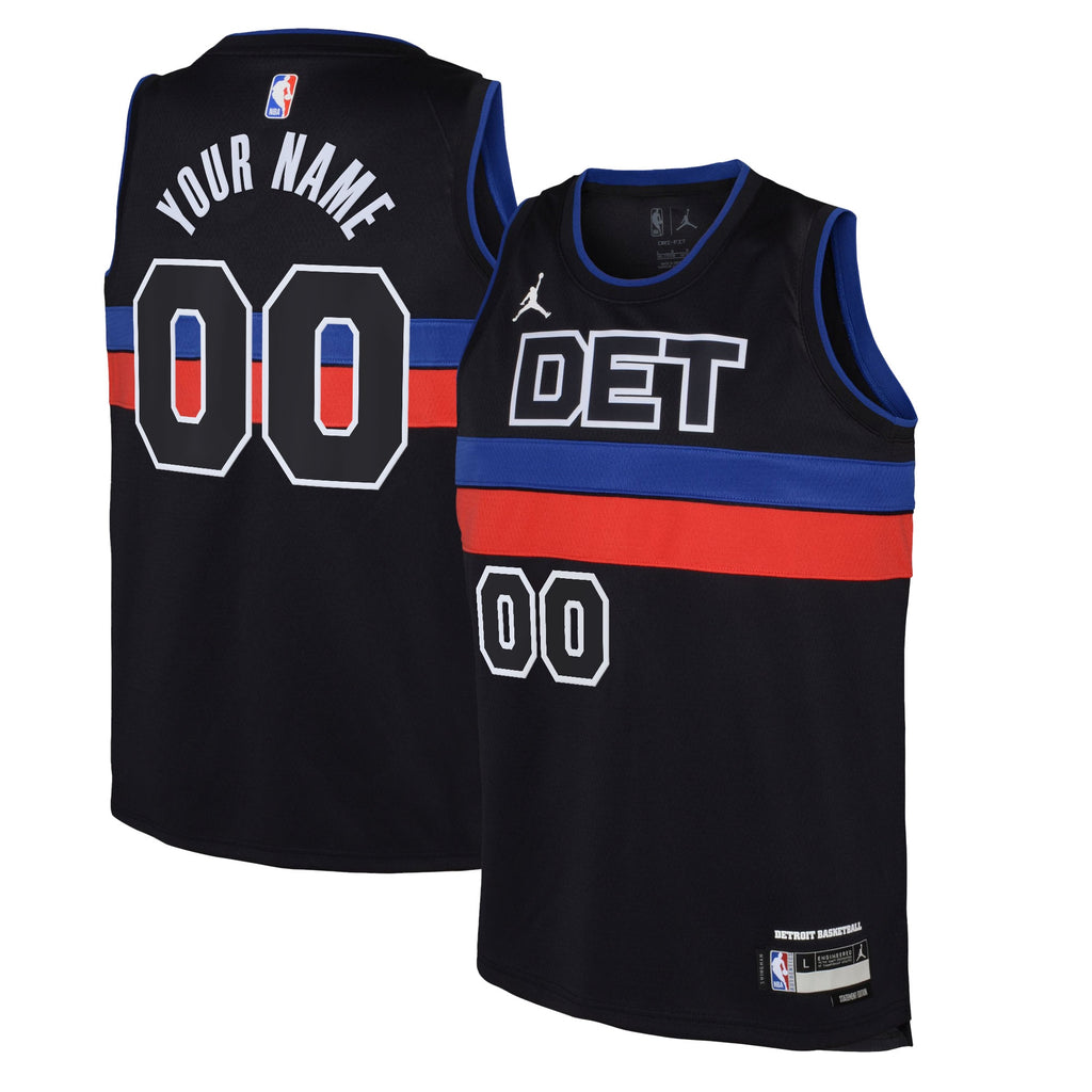 Detroit Pistons Nike Replica Statement Swingman Jersey - Custom - Youth