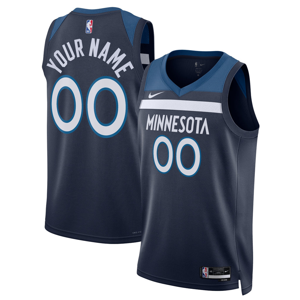 Minnesota Timberwolves Nike Icon Swingman Jersey - Custom - Unisex