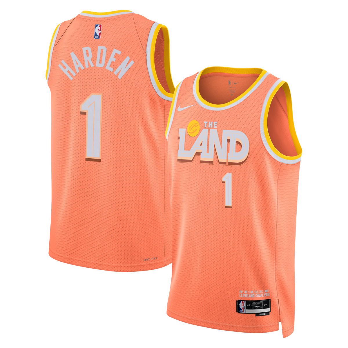 Nike  Cleveland Cavaliers 2025/26 City Edition Swingman Jersey - Custom - Unisex - James Harden