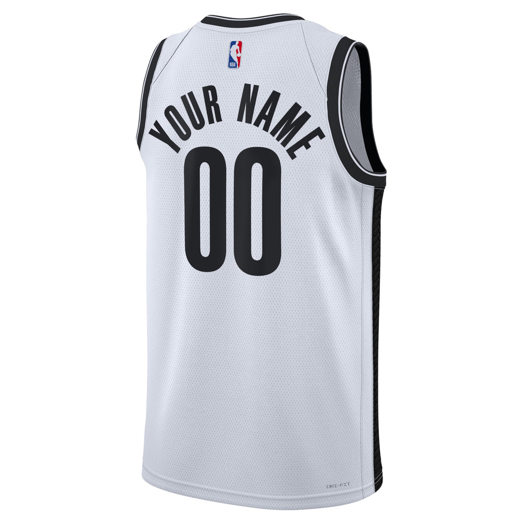 Brooklyn Nets Nike Association Swingman Jersey - Custom - Unisex