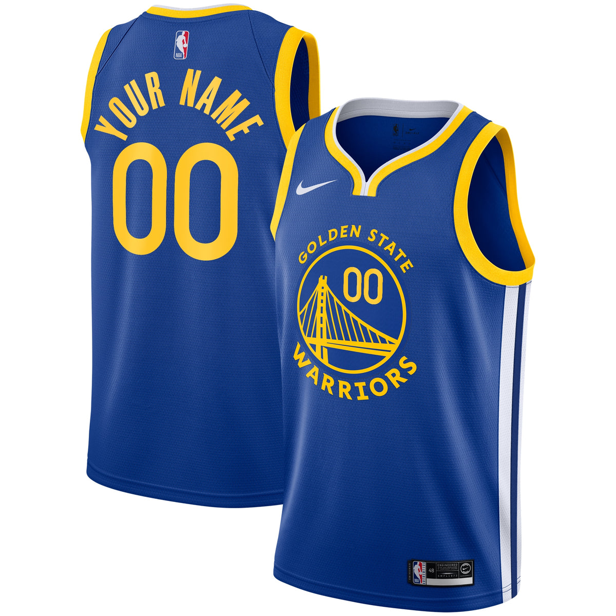 Golden State Warriors Nike Icon Swingman Jersey - Custom - Youth