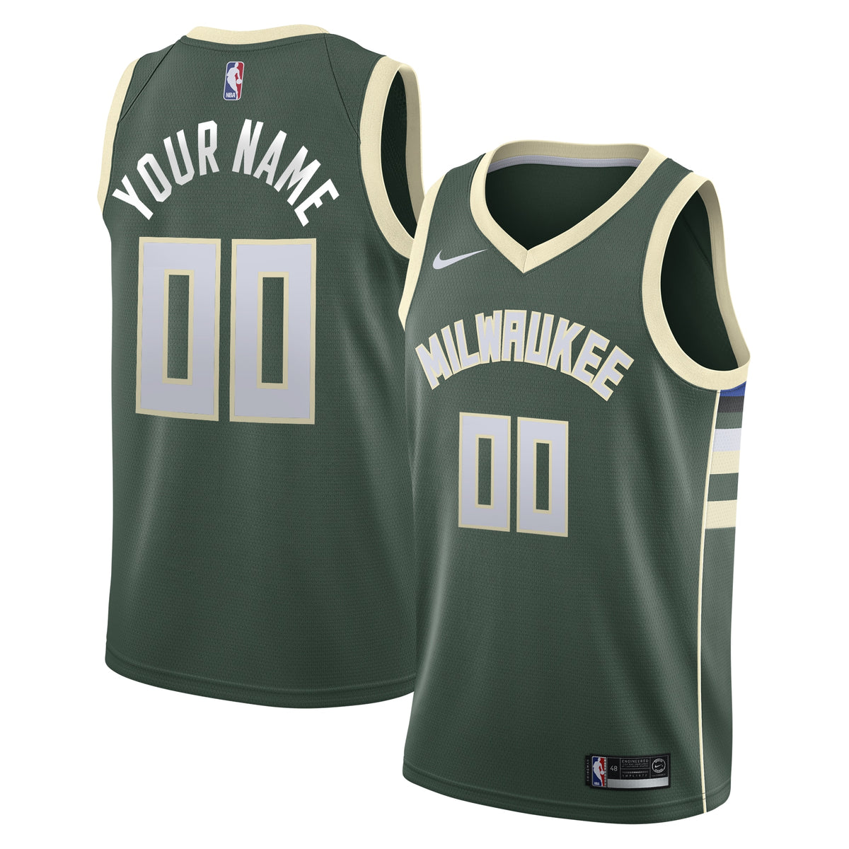 Milwaukee Bucks Nike Icon Swingman Jersey - Custom - Youth