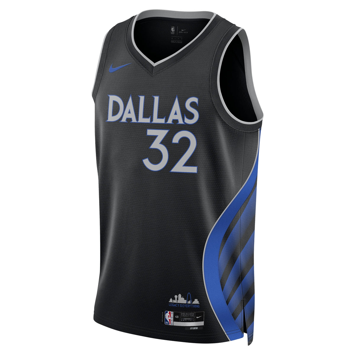Dallas Mavericks Nike 2025/26 City Edition Swingman Jersey - Black - Cooper Flagg - Unisex